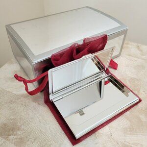 NWT Butterfly Enamel Business Card Holder